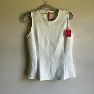 Spanx FLAWED Women's Airluxe Sleeveless Peplum Top
White Size S/CH/P.